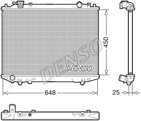 Radiator, engine cooling (DRM10117)