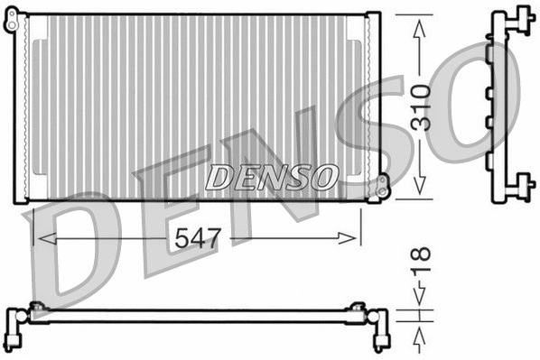 Condenser, air conditioning (DCN09011)