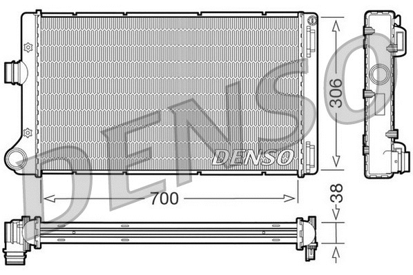 Radiator, engine cooling (DRM09099)