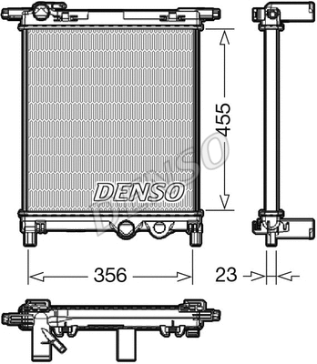 Radiator, engine cooling (DRM32036)