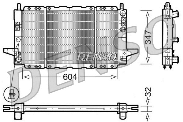Radiator, engine cooling (DRM10086)