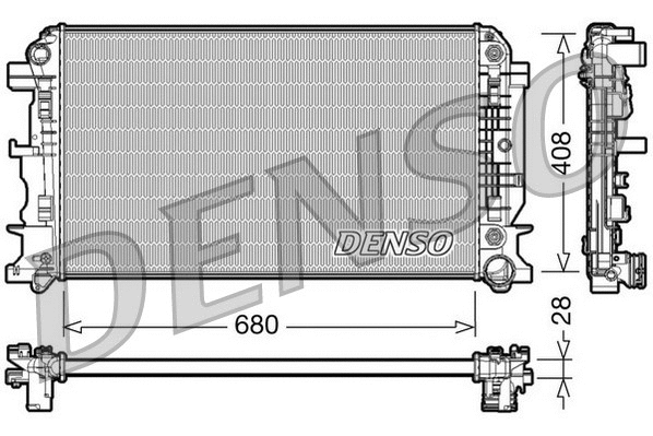 Radiator, engine cooling (DRM17044)