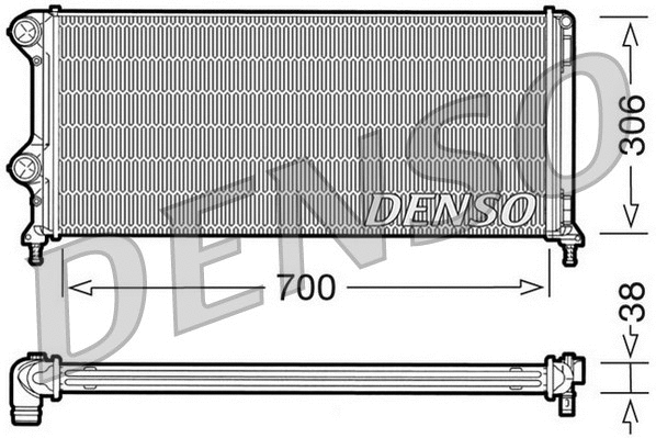 Radiator, engine cooling (DRM09060)