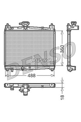 Radiator, engine cooling (DRM50001)