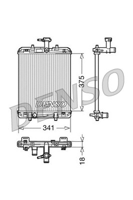 Radiator, engine cooling (DRM21600)