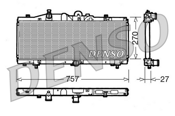 Radiator, engine cooling (DRM09010)