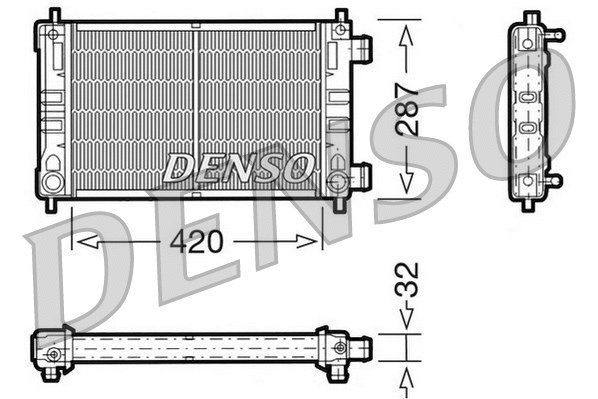 Radiator, engine cooling (DRM20063)