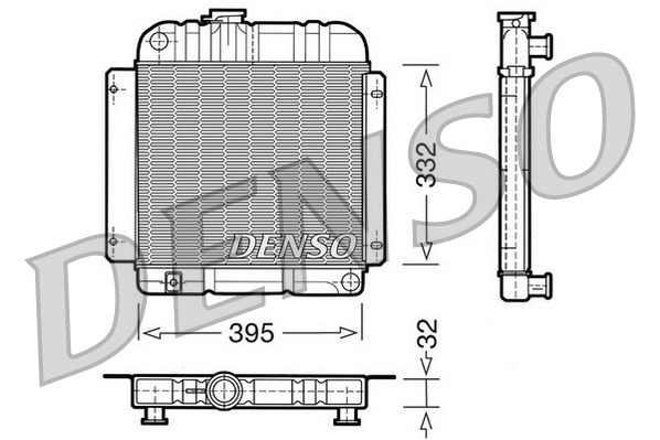 Radiator, engine cooling (DRM05001)