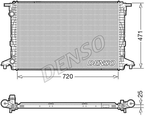 Radiator, engine cooling (DRM02043)