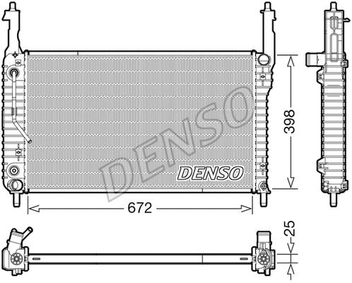 Radiator, engine cooling (DRM20123)