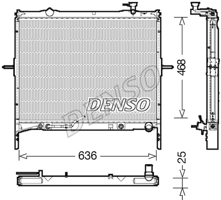 Radiator, engine cooling (DRM43002)
