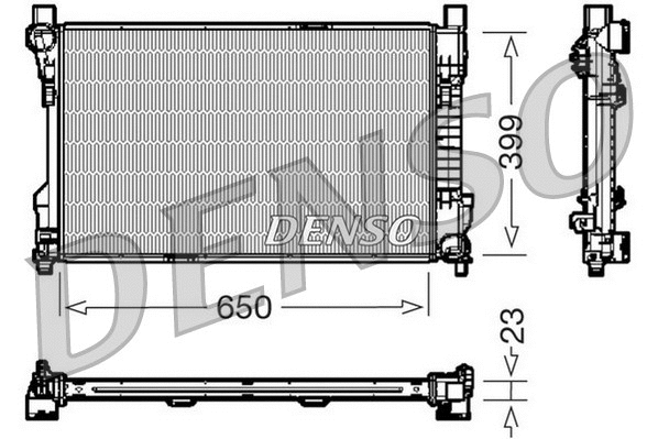 Radiator, engine cooling (DRM17081)