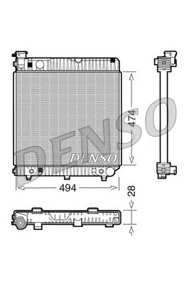 Radiator, engine cooling (DRM17002)