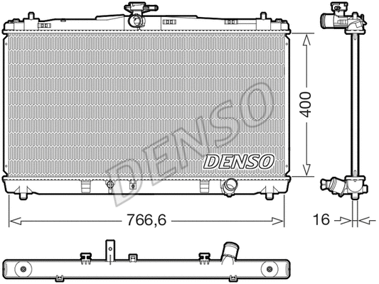Radiator, engine cooling (DRM50144)