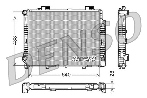Radiator, engine cooling (DRM17041)