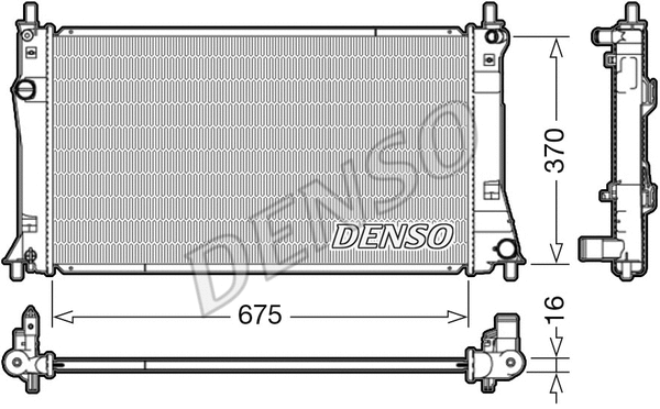 Radiator, engine cooling (DRM44035)