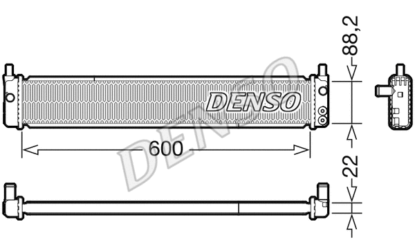 Radiator, engine cooling (DRM50135)