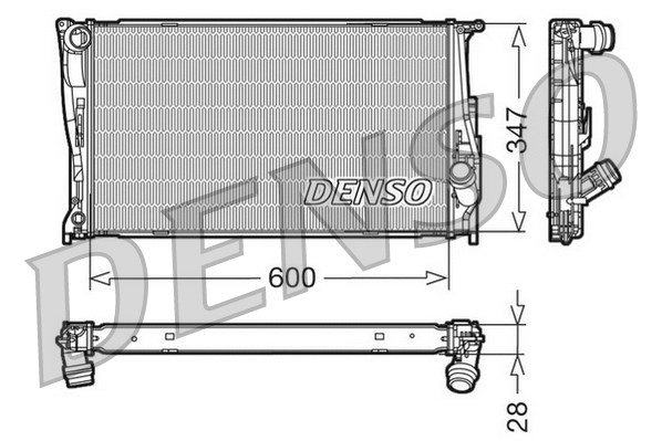 Radiator, engine cooling (DRM05111)