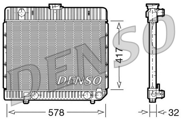 Radiator, engine cooling (DRM17024)