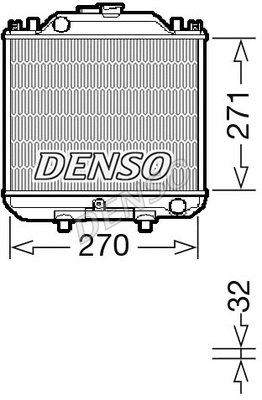 Radiator, engine cooling (DRM99011)