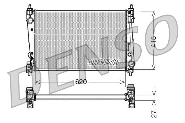 Radiator, engine cooling (DRM09111)