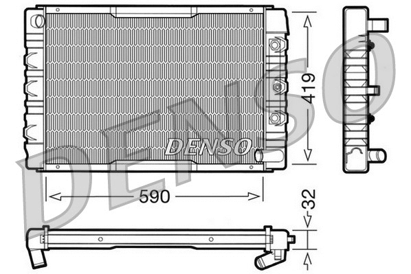 Radiator, engine cooling (DRM33034)