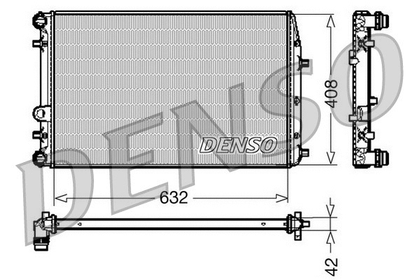 Radiator, engine cooling (DRM26011)
