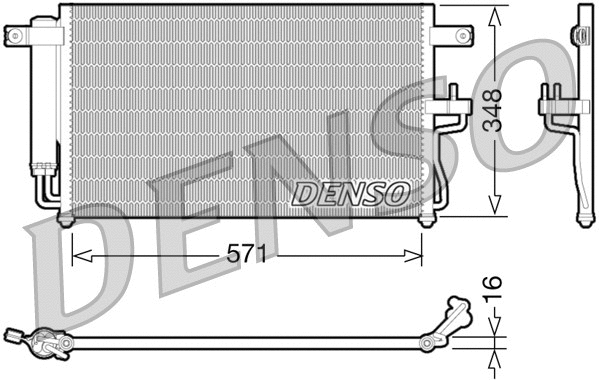 Condenser, air conditioning (DCN41001)