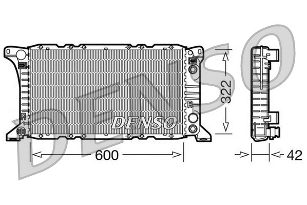 Radiator, engine cooling (DRM10092)