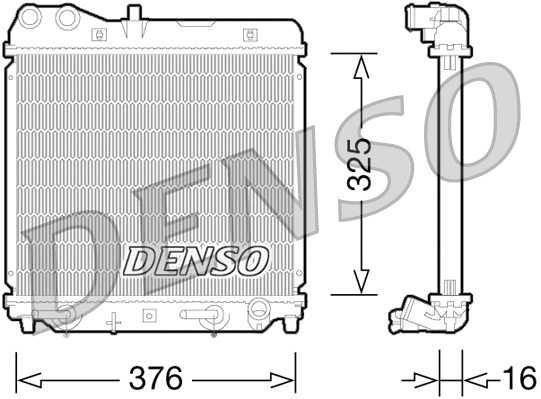 Radiator, engine cooling (DRM40026)