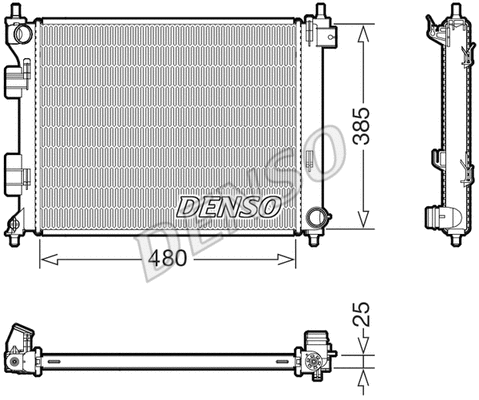 Radiator, engine cooling (DRM41034)