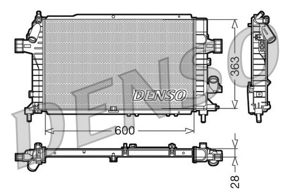 Radiator, engine cooling (DRM20104)