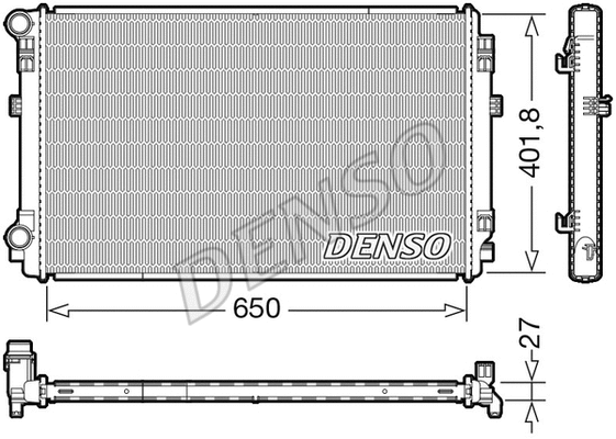 Radiator, engine cooling (DRM32048)