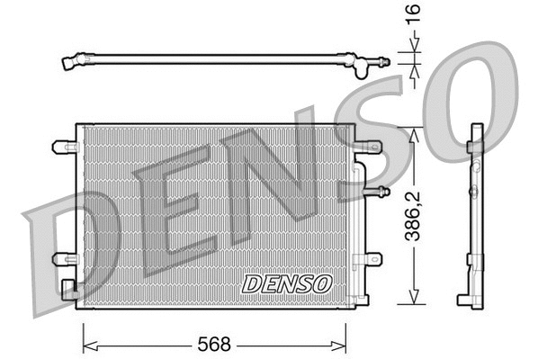 Condenser, air conditioning (DCN02018)