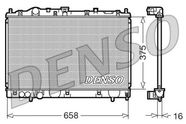 Radiator, engine cooling (DRM45004)