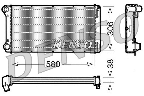 Radiator, engine cooling (DRM09098)