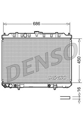 Radiator, engine cooling (DRM46008)