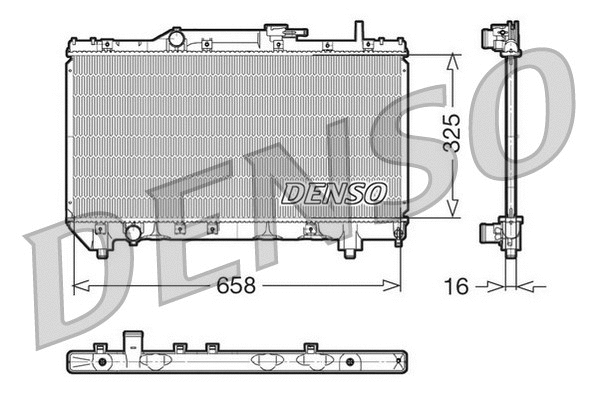 Radiator, engine cooling (DRM50028)