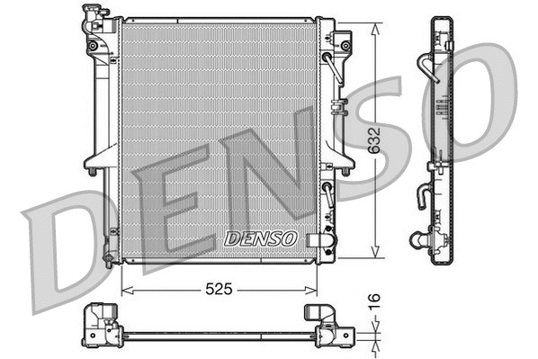 Radiator, engine cooling (DRM45018)
