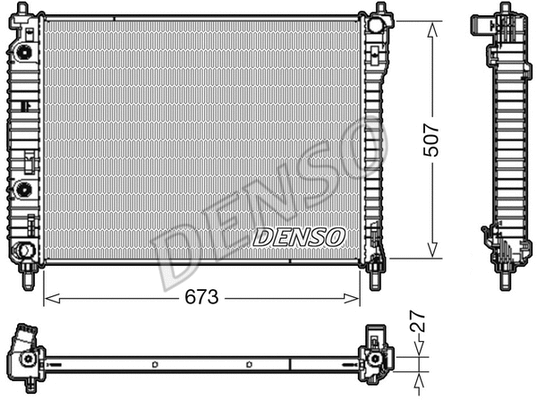 Radiator, engine cooling (DRM20008)