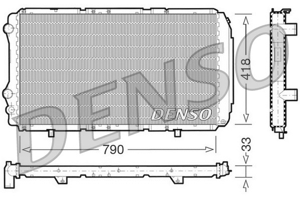 Radiator, engine cooling (DRM09076)
