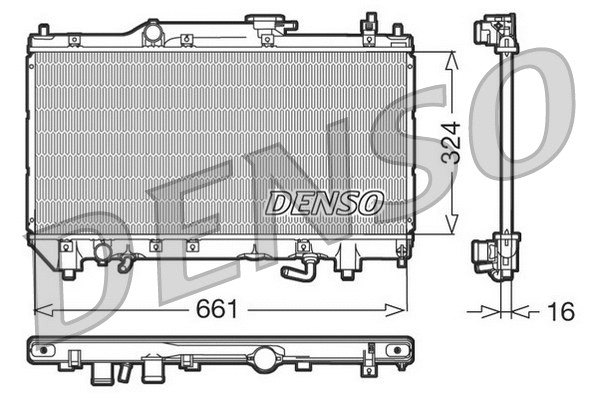 Radiator, engine cooling (DRM50017)