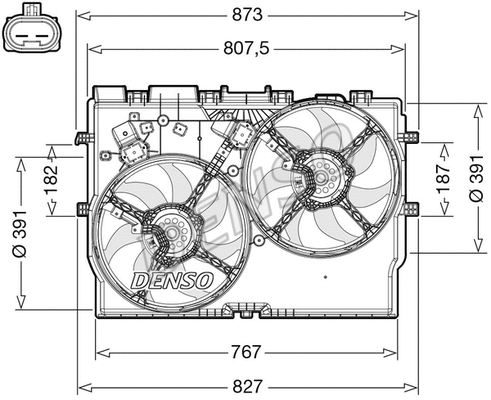 Fan, engine cooling (DER09311)