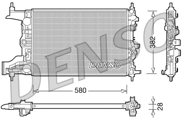 Radiator, engine cooling (DRM20098)