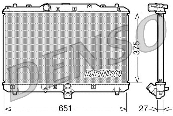 Radiator, engine cooling (DRM47022)