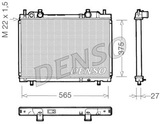 Radiator, engine cooling (DRM09025)