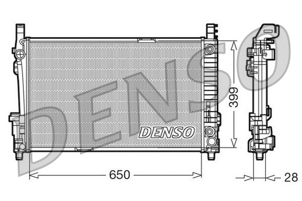 Radiator, engine cooling (DRM17013)