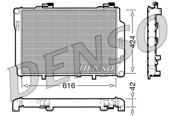 Radiator, engine cooling (DRM17072)