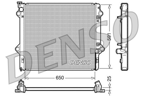 Radiator, engine cooling (DRM50046)