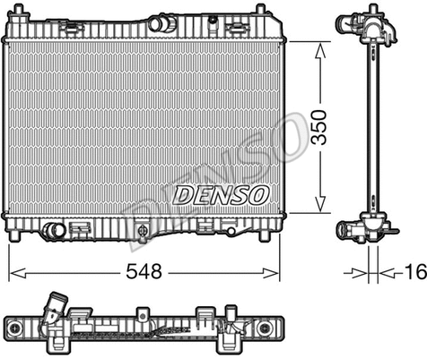 Radiator, engine cooling (DRM10005)